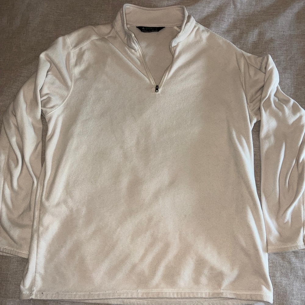 Light Beige Eco Revive Quarter-Zip Pullover